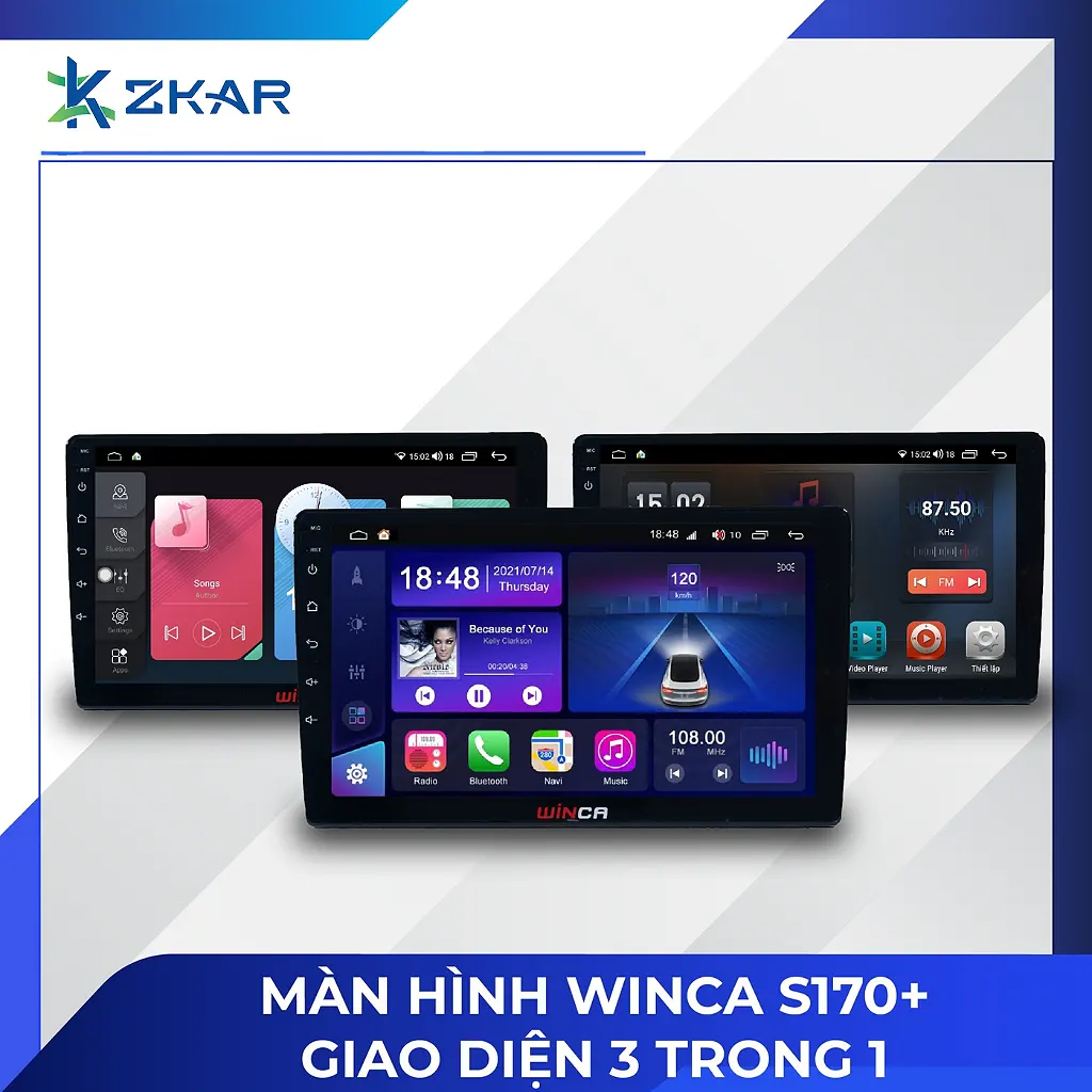 màn winca S170+ Pro 360 giao diện 3 trong 1 
