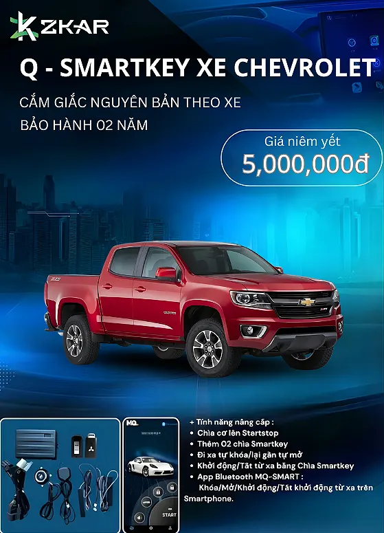 Những tính năng đắt giá Q-smartkey xe chevrolet