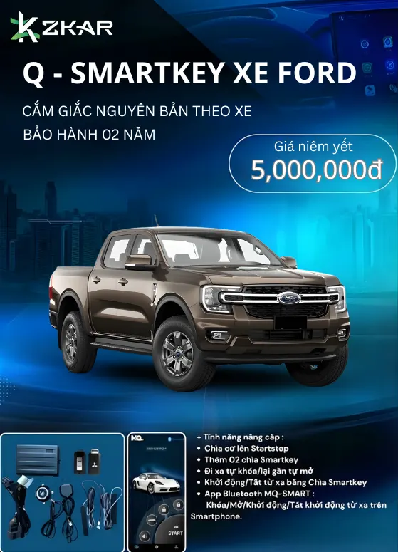 Những tính năng đắt giá Q-smartkey Xe Ford