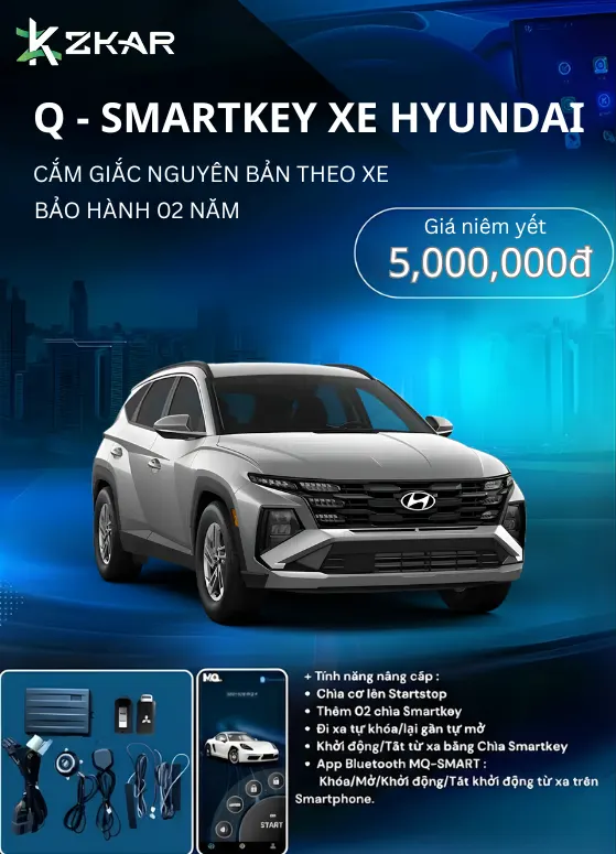 Những tính năng đắt giá Q-smartkey Xe Hyundai
