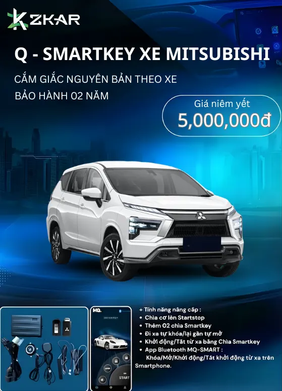 Những tính năng đắt giá Q-smartkey Xe Mitsubishi