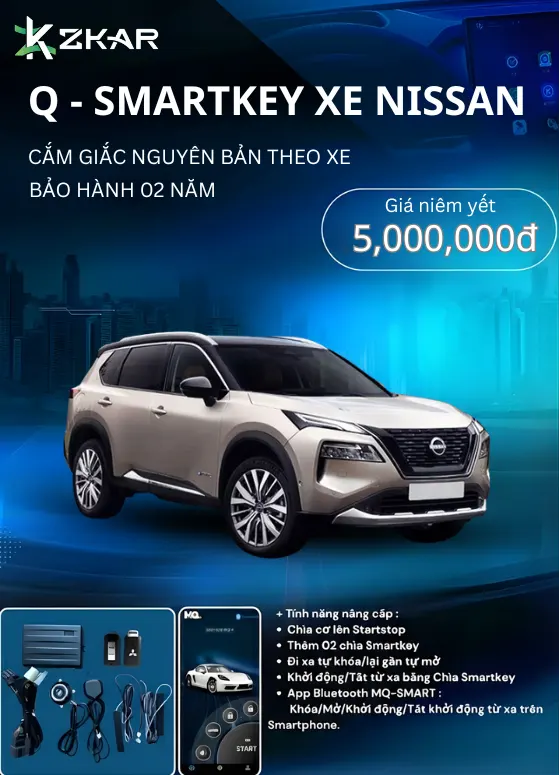 Những tính năng đắt giá Q-smartkey Xe Nissan