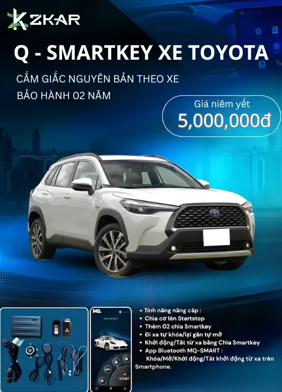 Những tính năng đắt giá Q-smartkey Xe Toyota