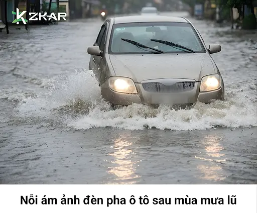 Nỗi ám ảnh đèn pha ô tô sau khi ngập mưa lũ