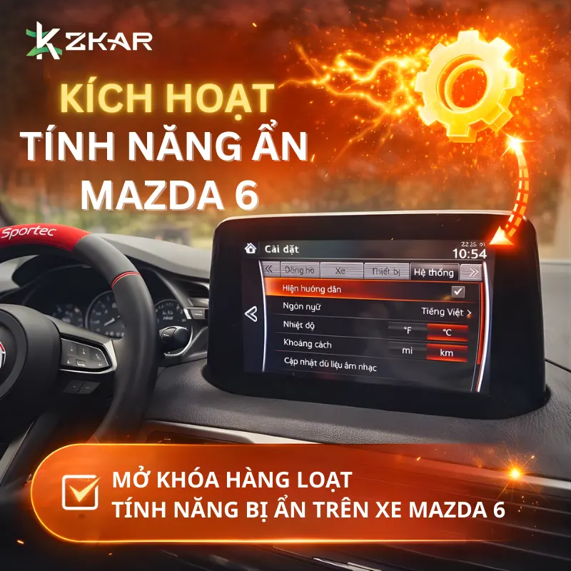 Kích hoạt tính năng ẩn mazda 6 - giá rẻ