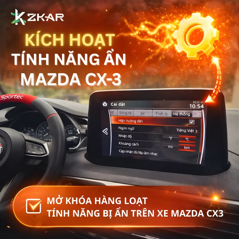 Kích hoạt tính năng ẩn mazda cx3 - giá rẻ