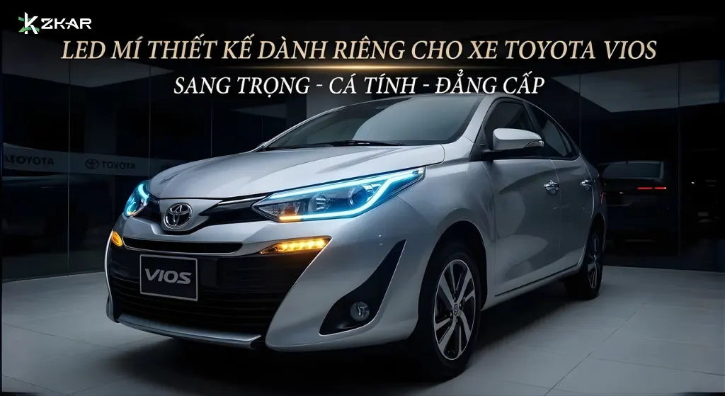 Led mí thiết kế cho xe vios