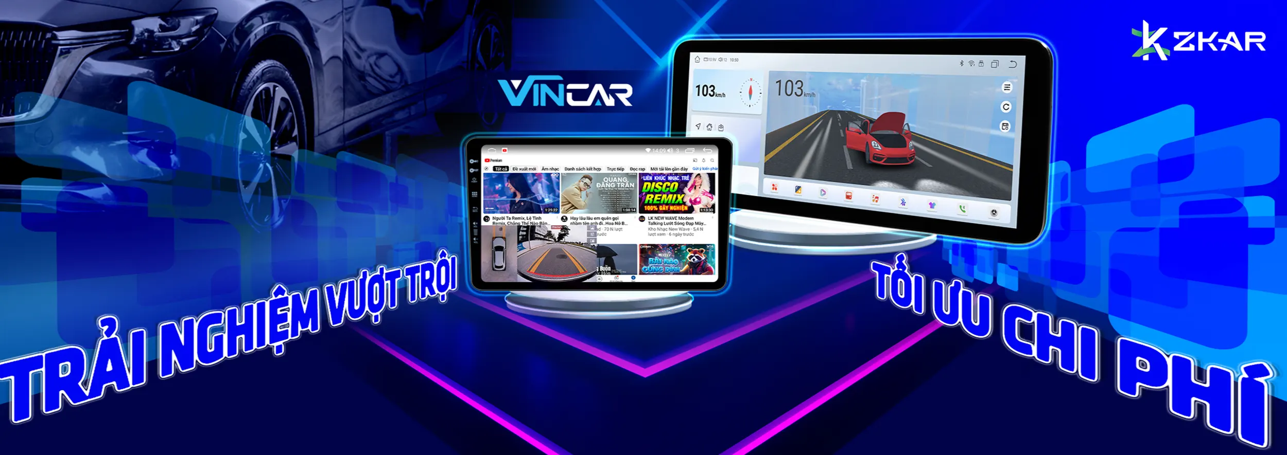 Trải nghiệm vượt trội với màn hình vincar v600 pro