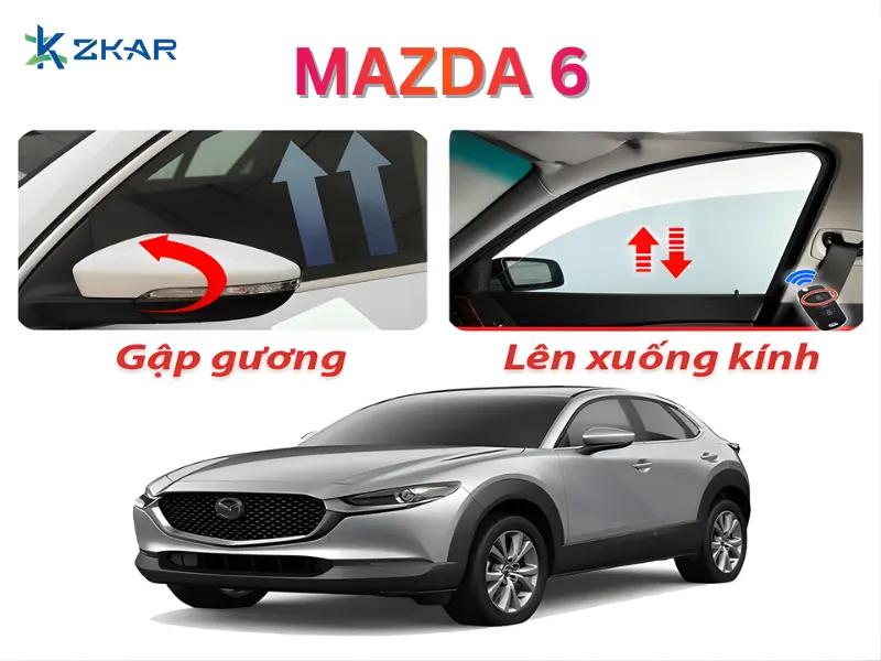 Tự Động Gập Gương Khi Khóa Cửa 2in1 xe mazda 6