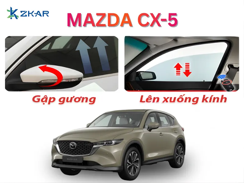 Tự Động Gập Gương Khi Khóa Cửa 2in1 xe mazda CX-5