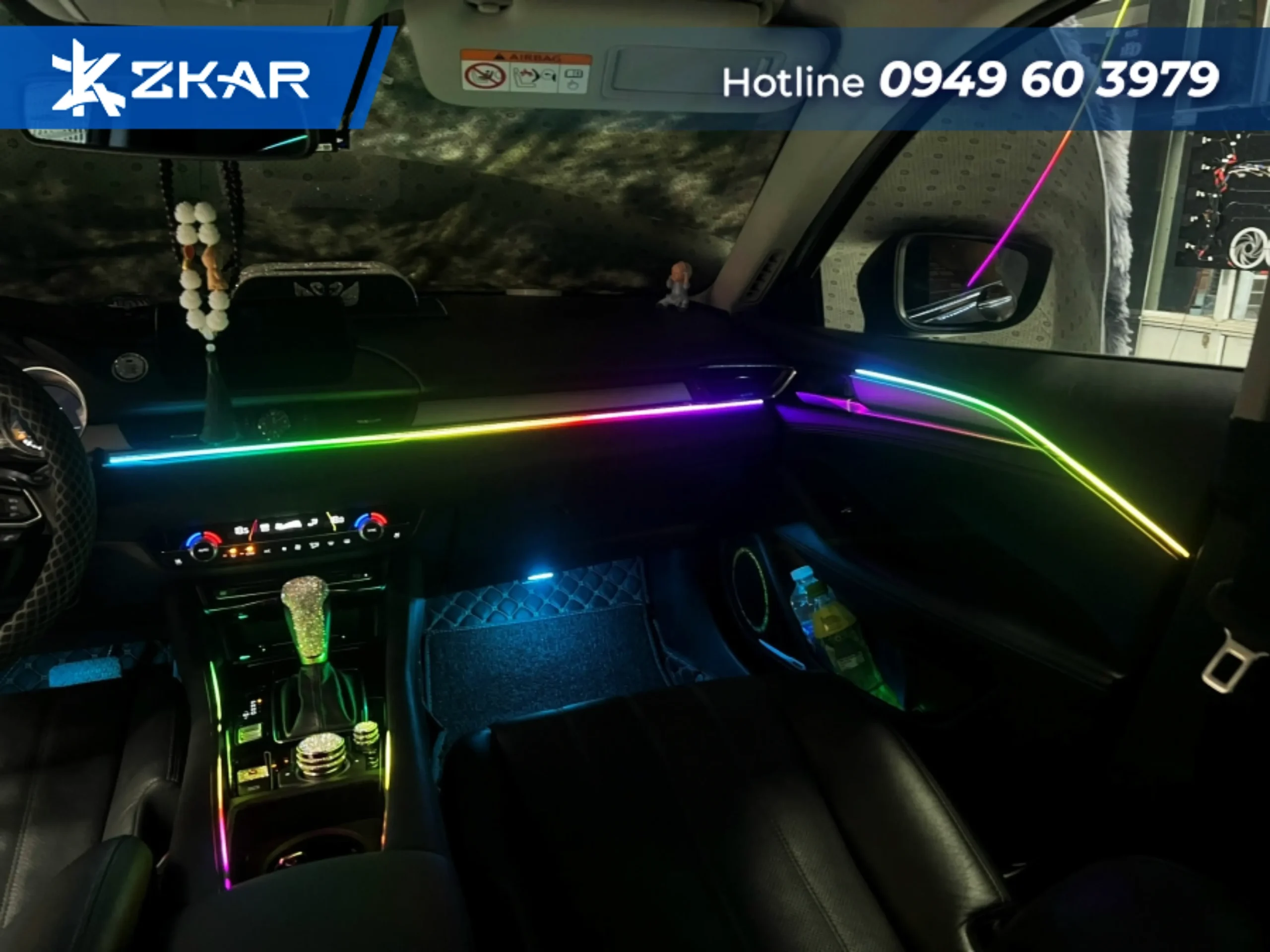 Ưu điểm khi lắp nội thất đèn LED cho xe mazda 2