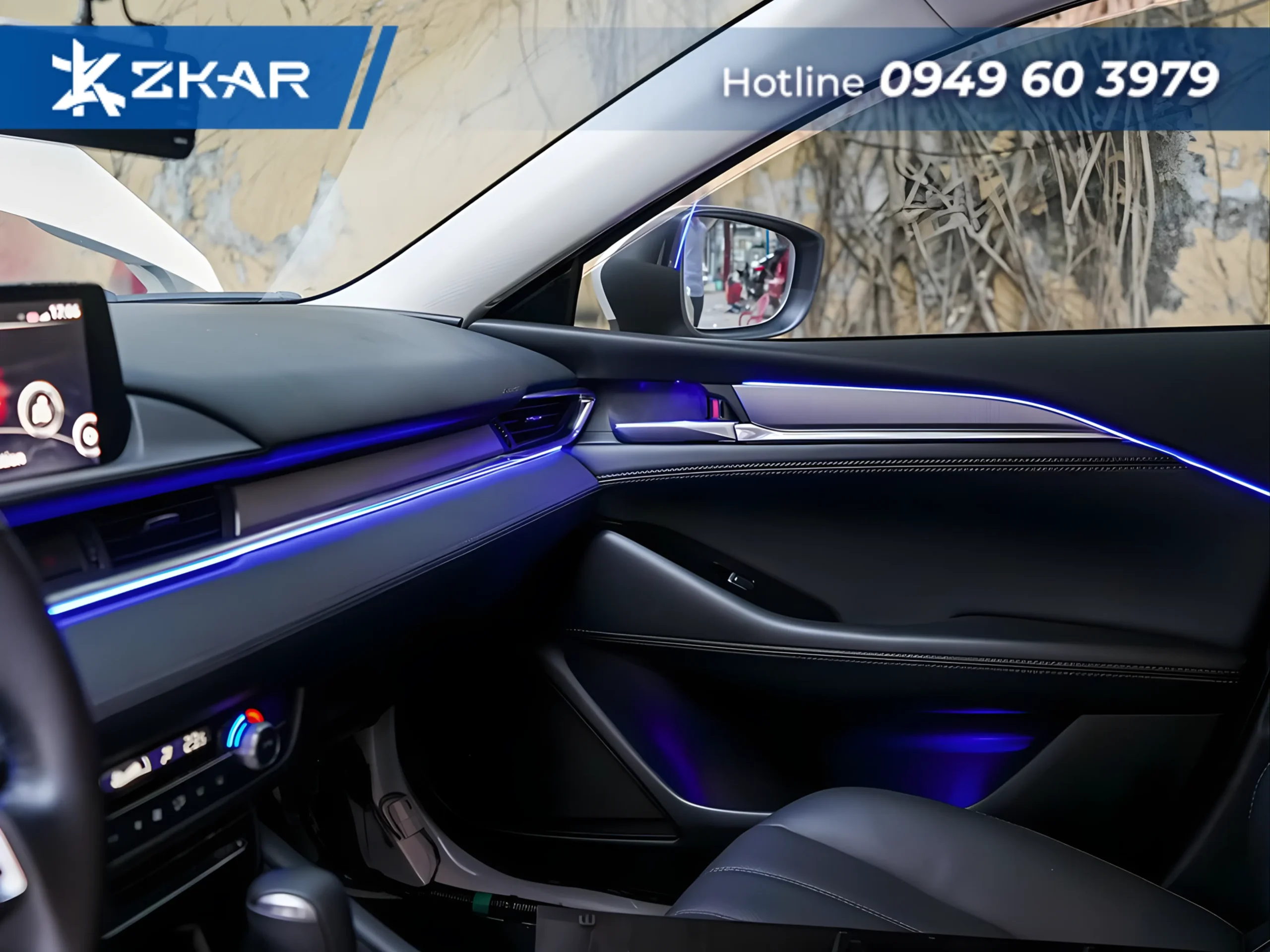 Ưu điểm khi lắp nội thất đèn LED cho xe mazda 6