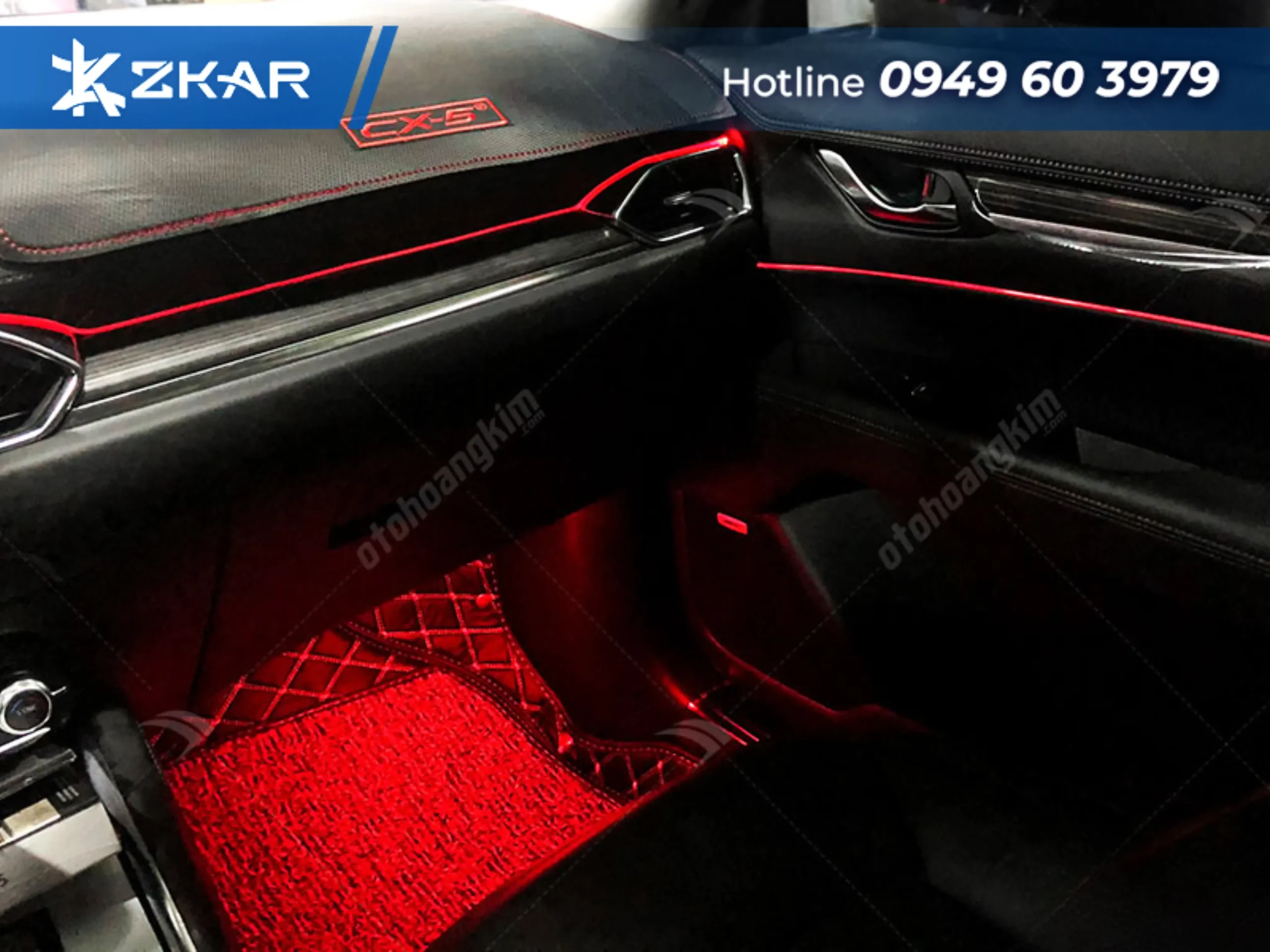 Ưu điểm khi lắp nội thất đèn LED cho xe mazda cx-8