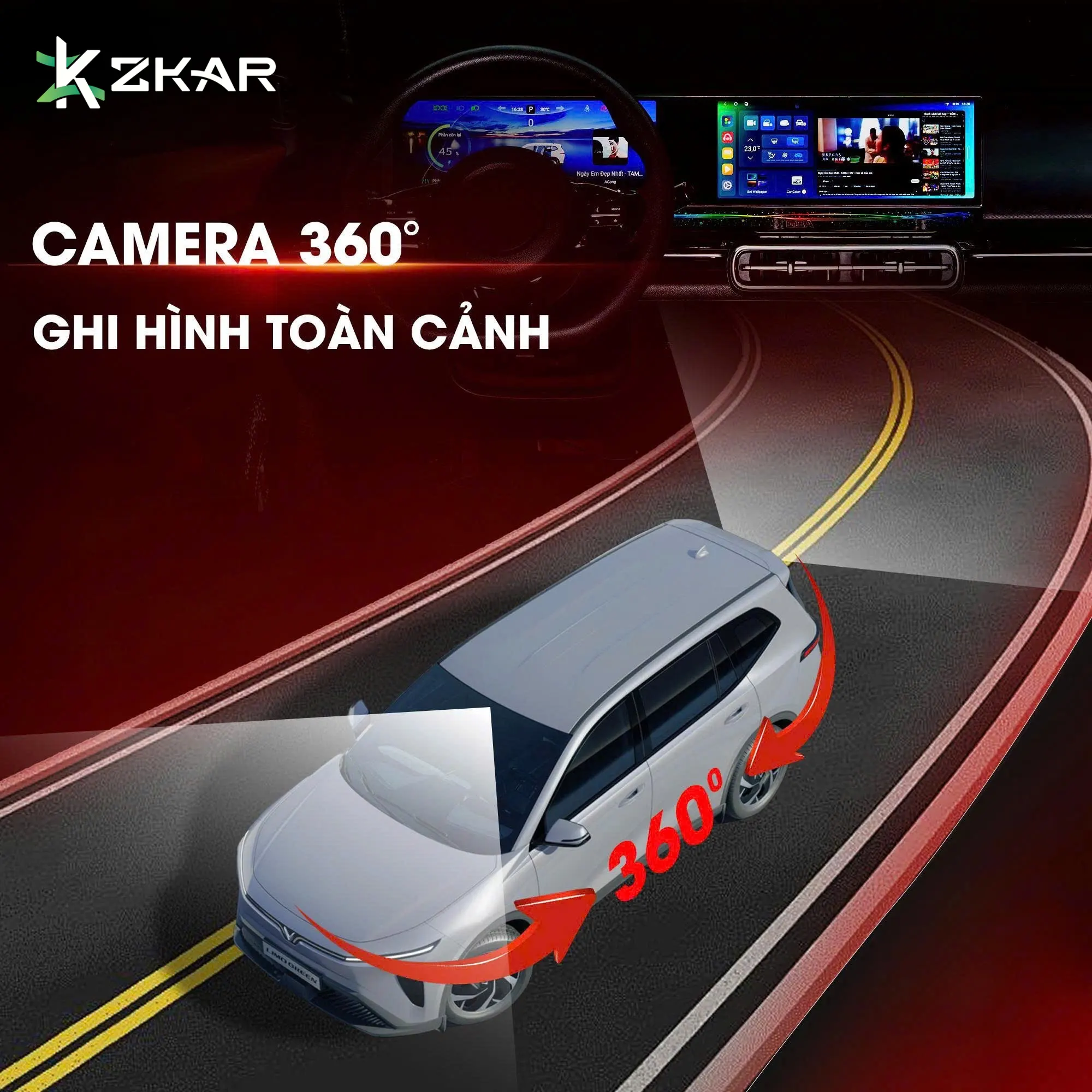 Xóa Tan Điểm Mù Với Camera 360° Toàn Cảnh