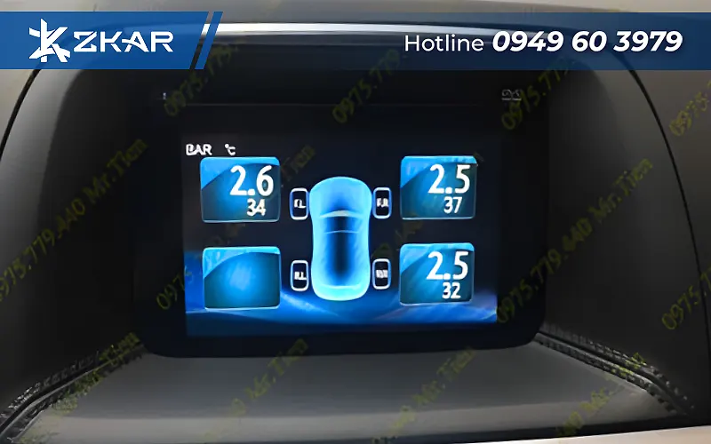 An Tâm Trên Cao Tốc Cùng Hệ Thống Theo Dõi Áp Suất Lốp TPMS