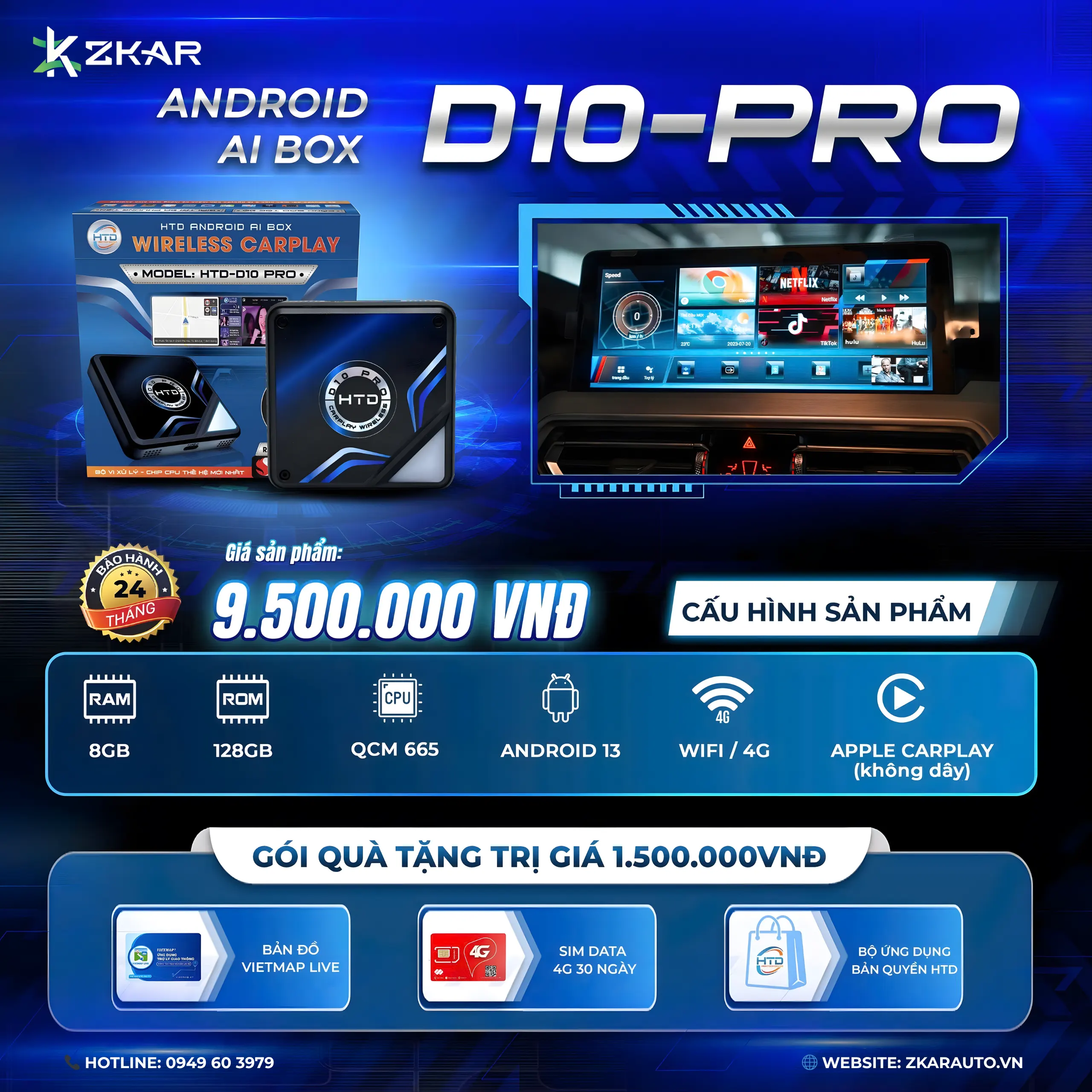 Bảng giá Android box D10 Pro - HTD
