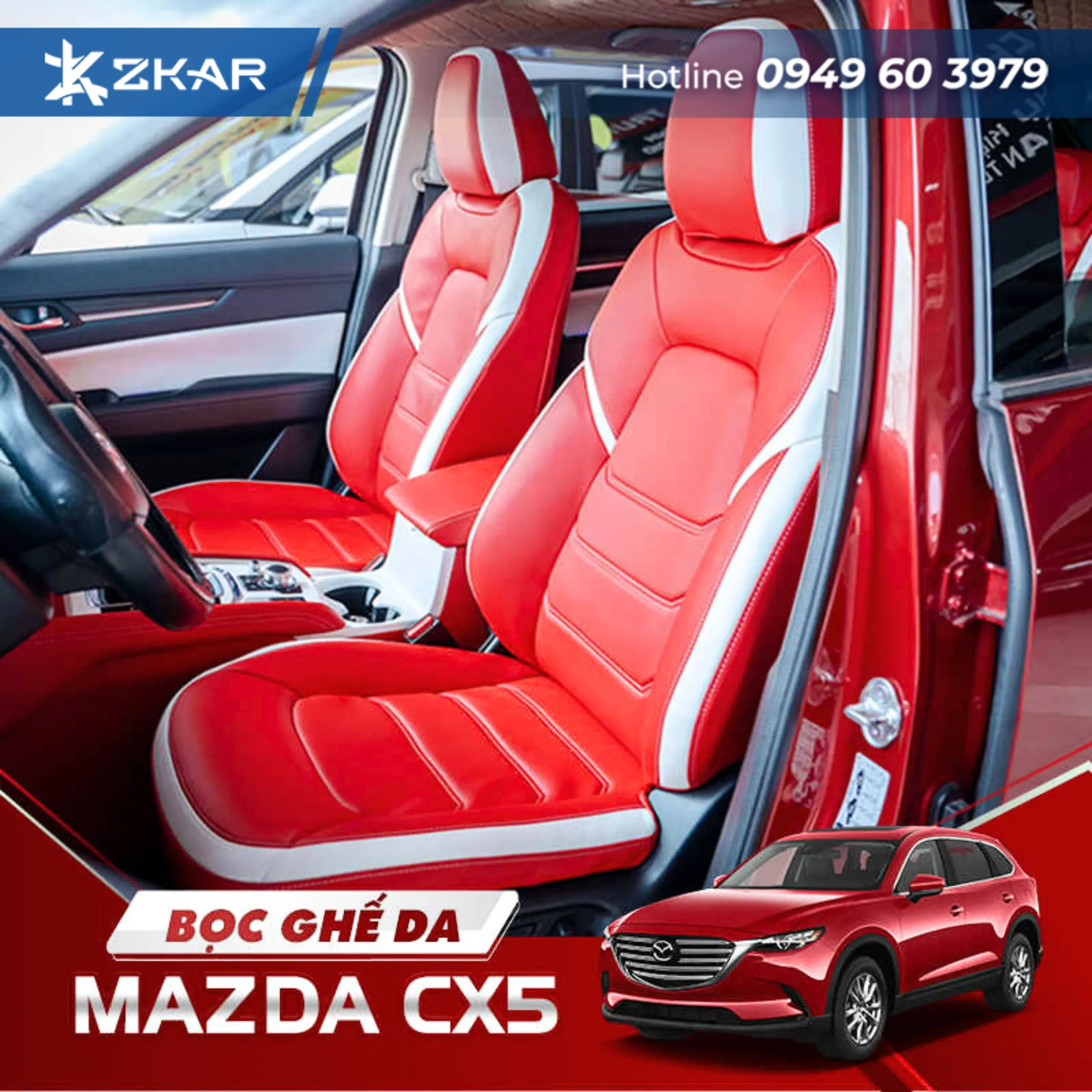 Bọc Ghế Da Cao Cấp Mazda CX5