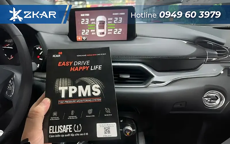 Cảm biến áp suất lốp xe mazda 2