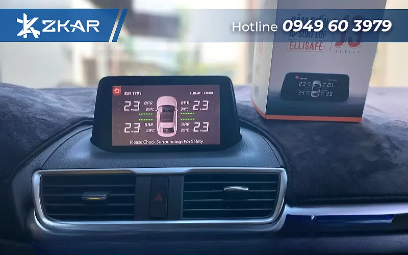 Cảm biến áp suất lốp xe mazda 3 