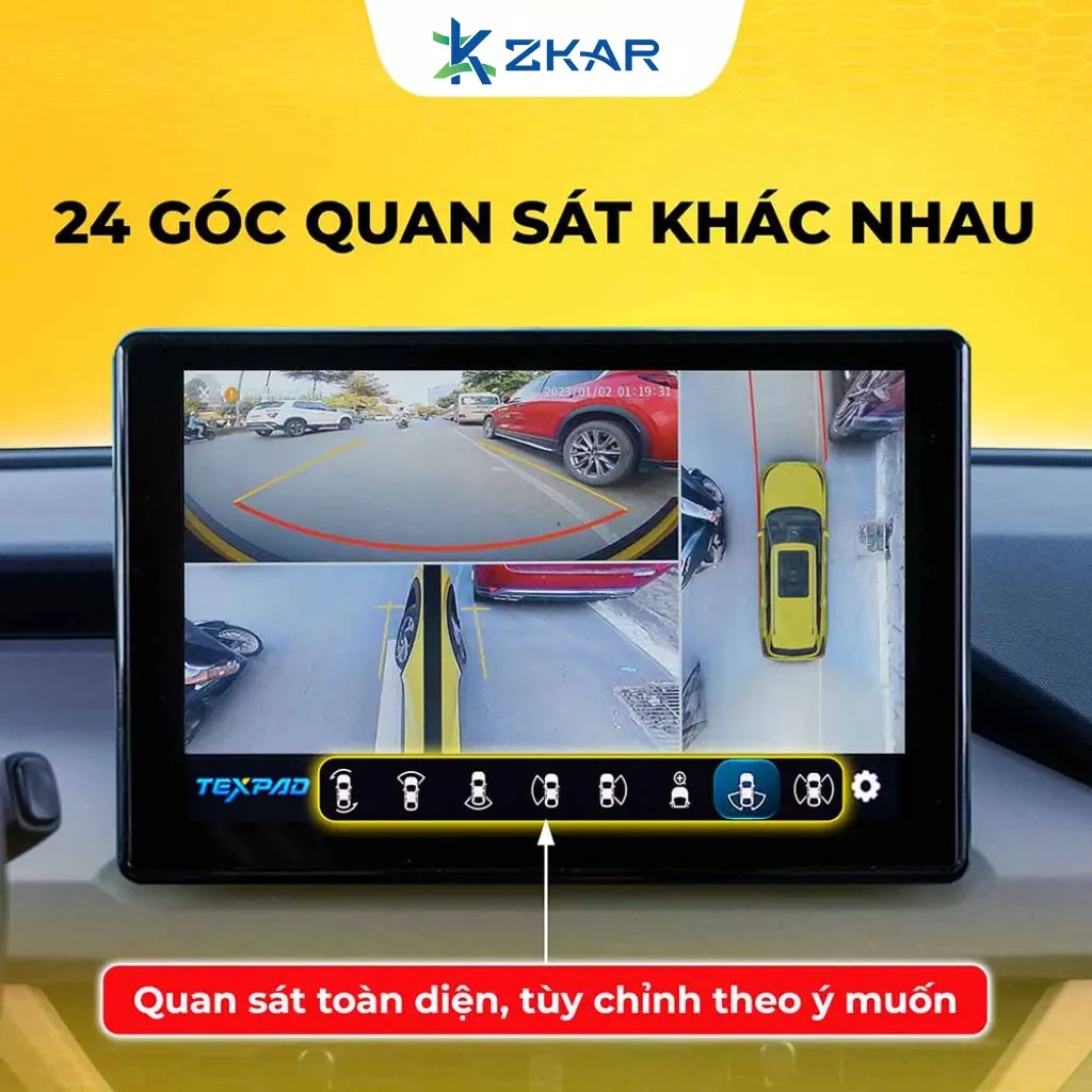 Địa chỉ lắp camera 360 texpad zone 4 eco xe Limogreen tại sài gòn