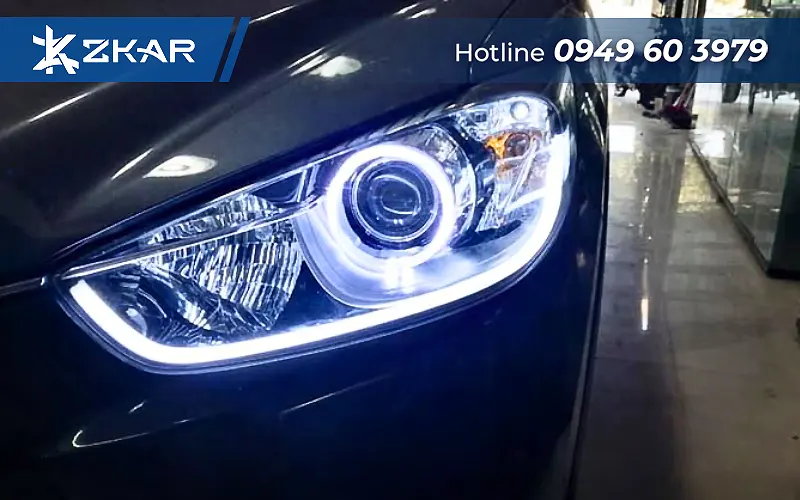 Độ đèn tăng sáng xe mazda cx8