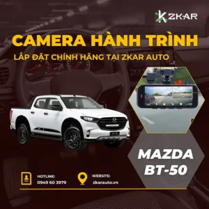 Lắp Camera Hành Trình Cho Xe Mazda BT50