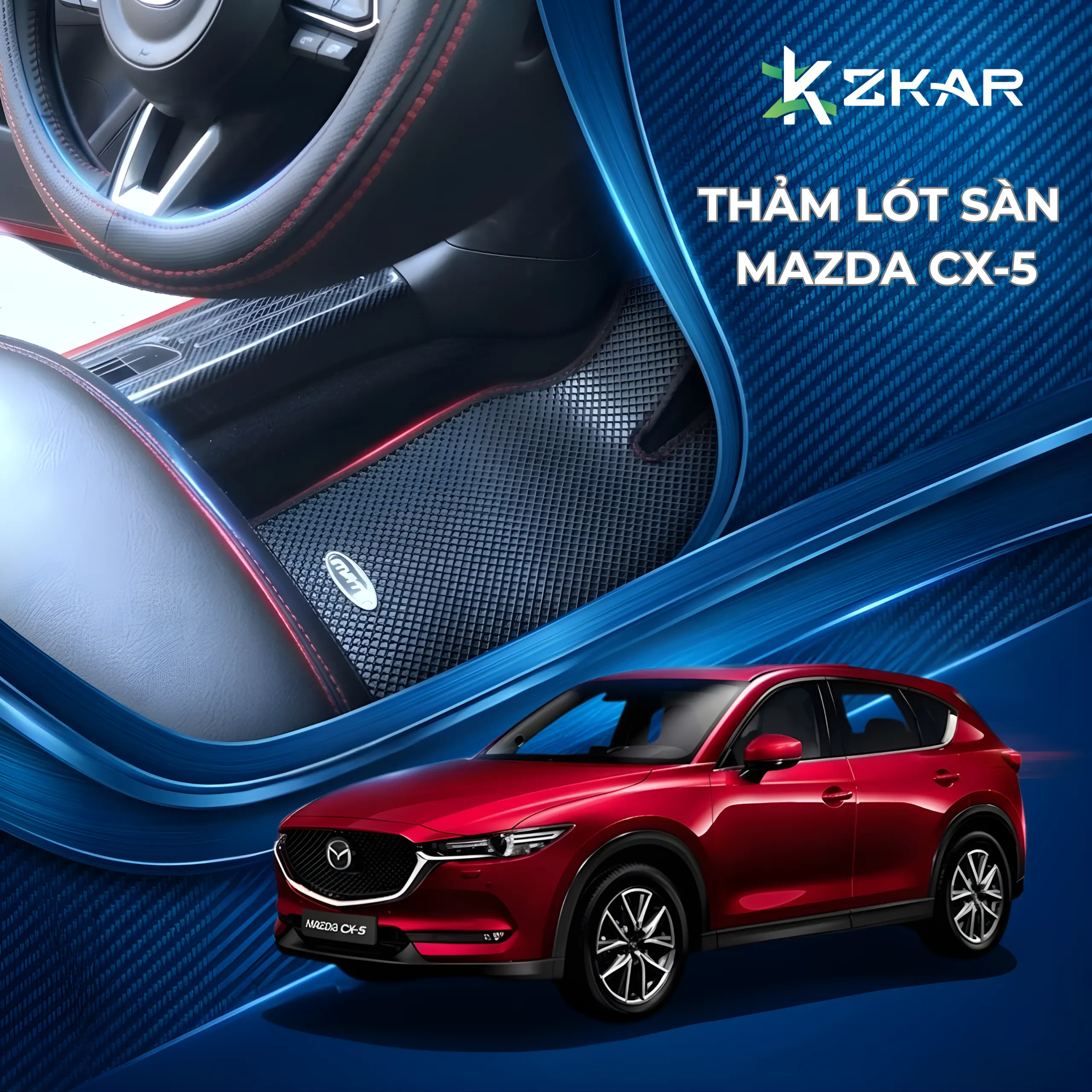 Thảm Lót Sàn Vừa Khít 100% Cho Mazda CX-5