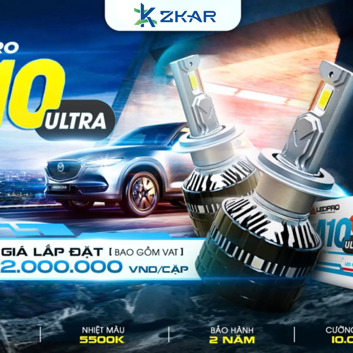 Bám Đường Cực Tốt, Phá Sương Cực Đỉnh Cùng LEDPRO A10 ULTRA