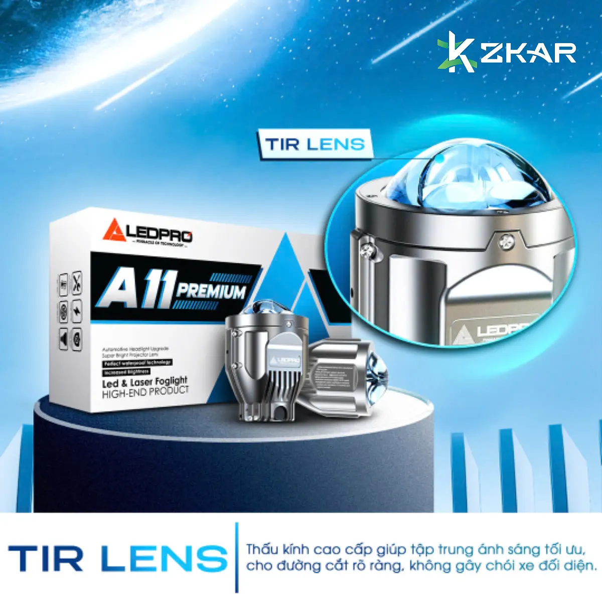 Bi Gầm Ledpro A11 Premium – Thách Thức Mưa Phùn, Phá Tan Sương Mù