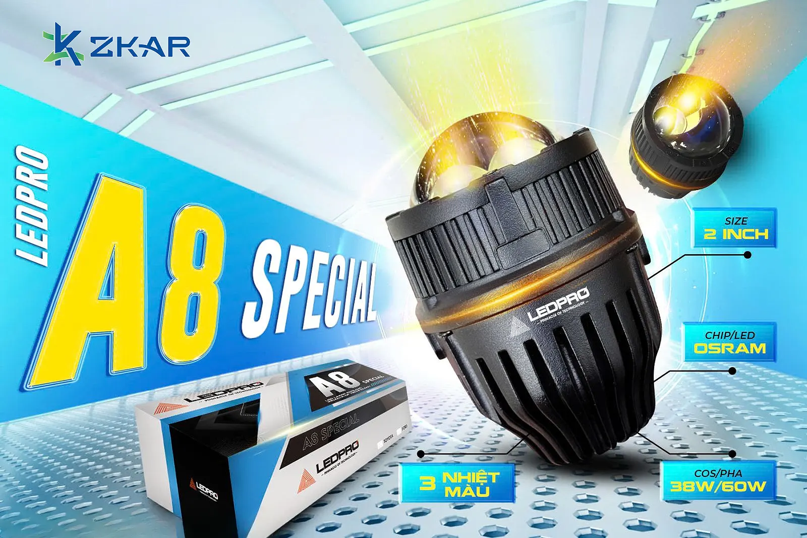 Bi Gầm Ledpro A8 SPECIAL Xe Ô Tô