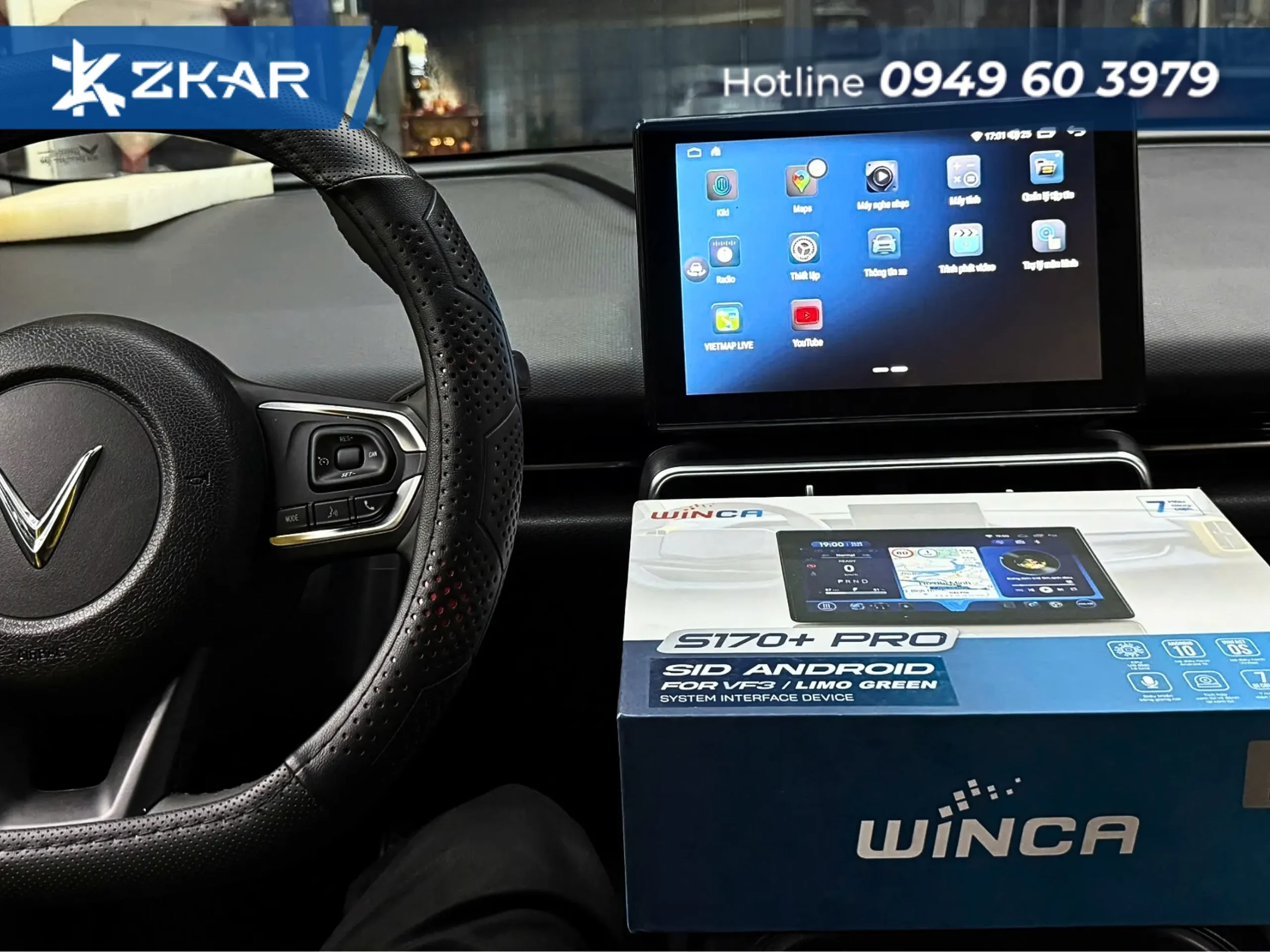 Bộ chuyển đổi SID 360 thay đổi giao diện theo sở thích cho xe Vinfast MPV 7