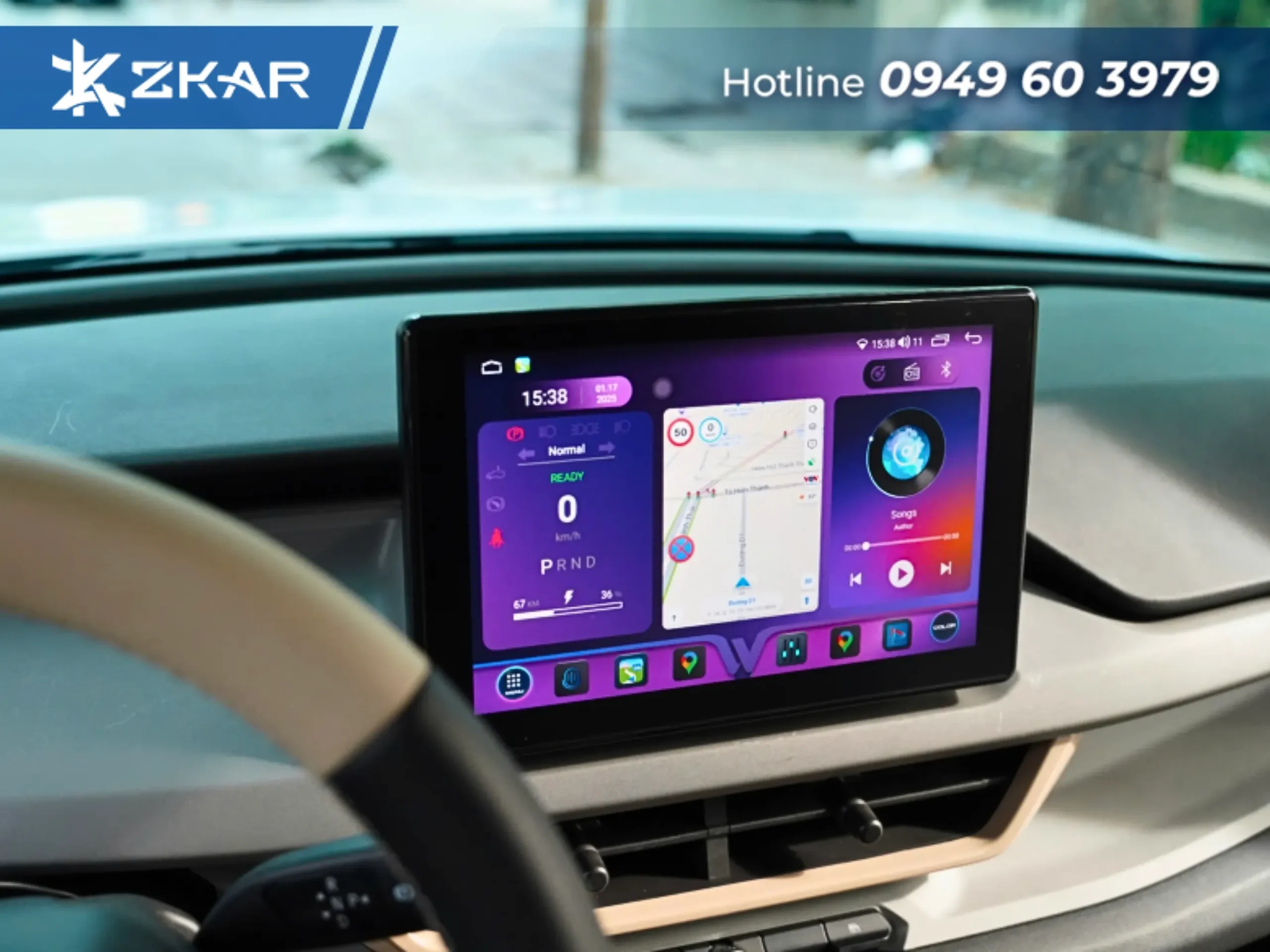 Bộ chuyển đổi SID 360 thay đổi giao diện theo sở thích cho xe Vinfast VF3