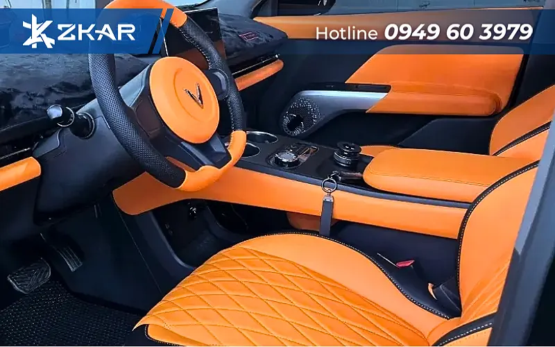 Bọc ghế da xe VinFast VF MPV 7: Êm ái, thẩm mỹ, dễ dàng vệ sinh