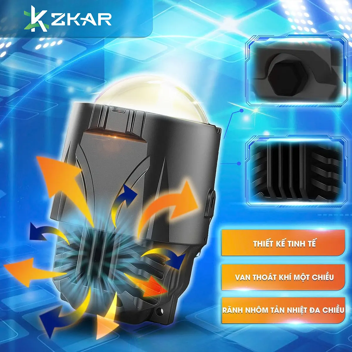 Độ bi gầm ledpro A9 NEW cho xe ô tô