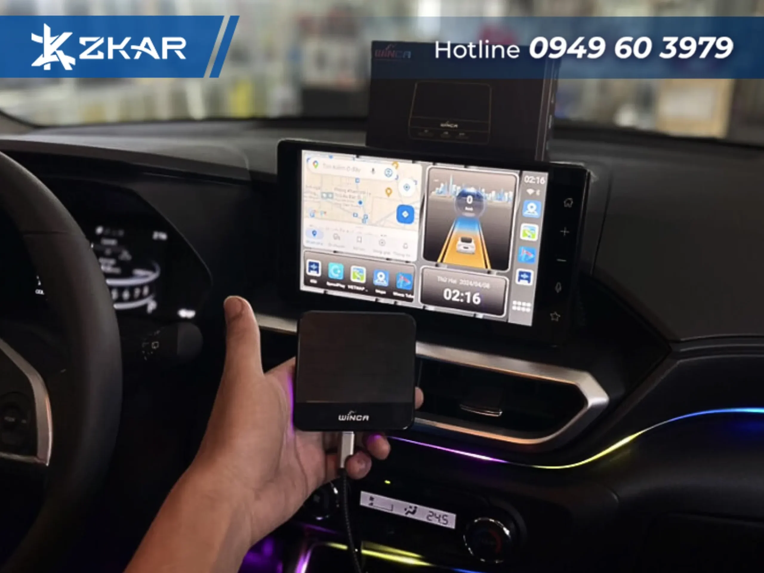 Giải Trí Không Giới Hạn Trên Ô Tô Với Winca W200+ NEW