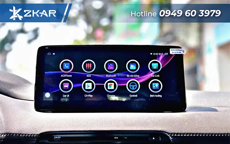 Giao diện Dual OS cực mượt trên màn hình Mazda S300+ 12.3 inch