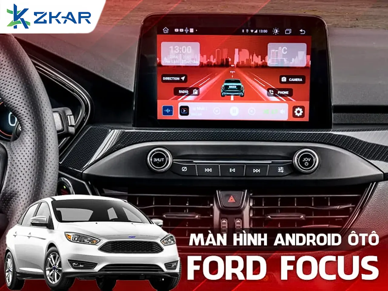 Màn Hình android ô tô xe ford focus