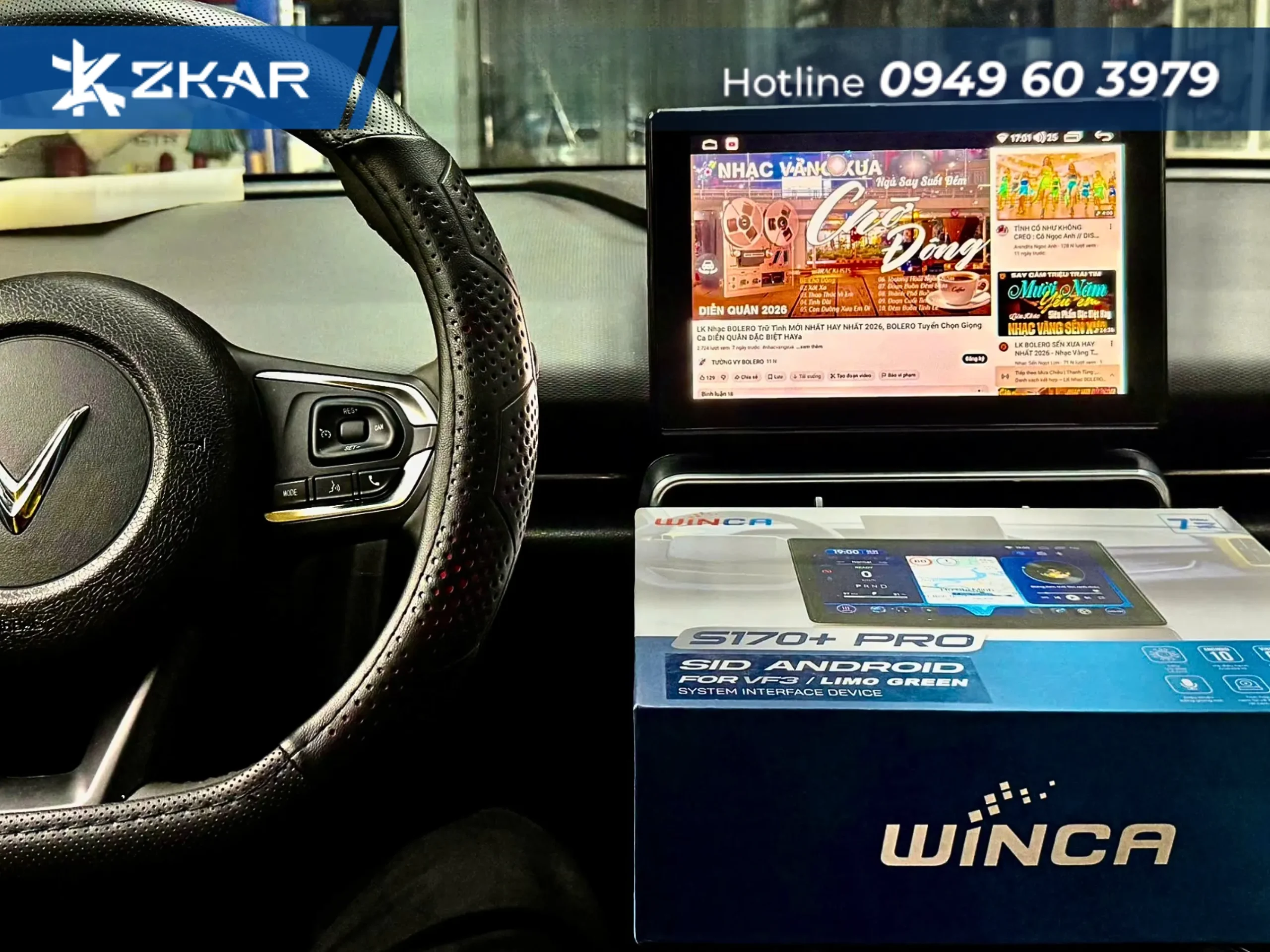 SID S170+ PRO 360 mang đến giao diện đa nhiệm cho xe vinfast mpv7