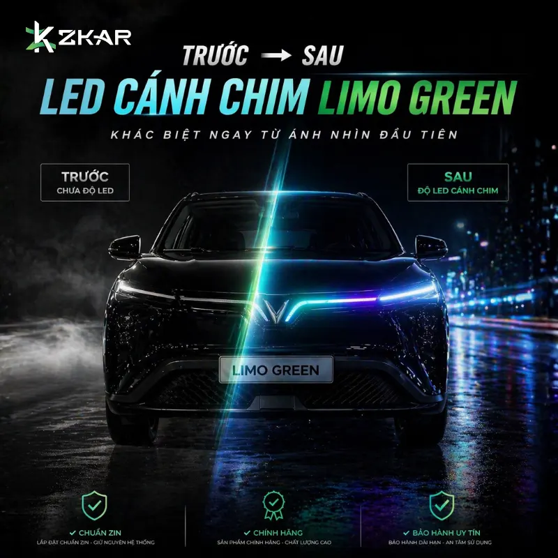 Sự Khác Biệt Trước Và Sau Khi Độ LED Cánh Chim