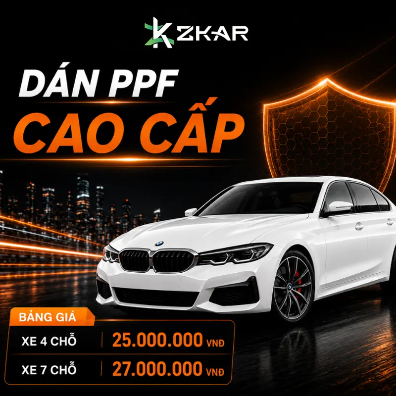 Bảng Giá PPF Inmax Gói Cao Cấp - ZKAR AUTO