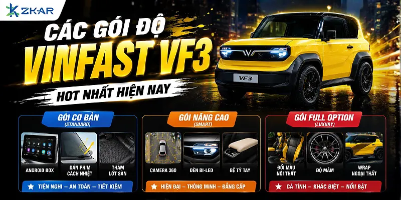 Các Gói Độ VinFast VF3 Hot Nhất Hiện Nay