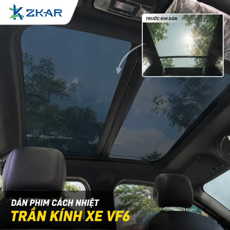 Dán Trần Kính VF6 – Giảm Nhiệt, Chống UV