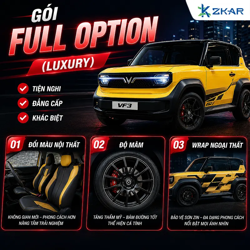 Gói Luxury Cho Vinfast VF3