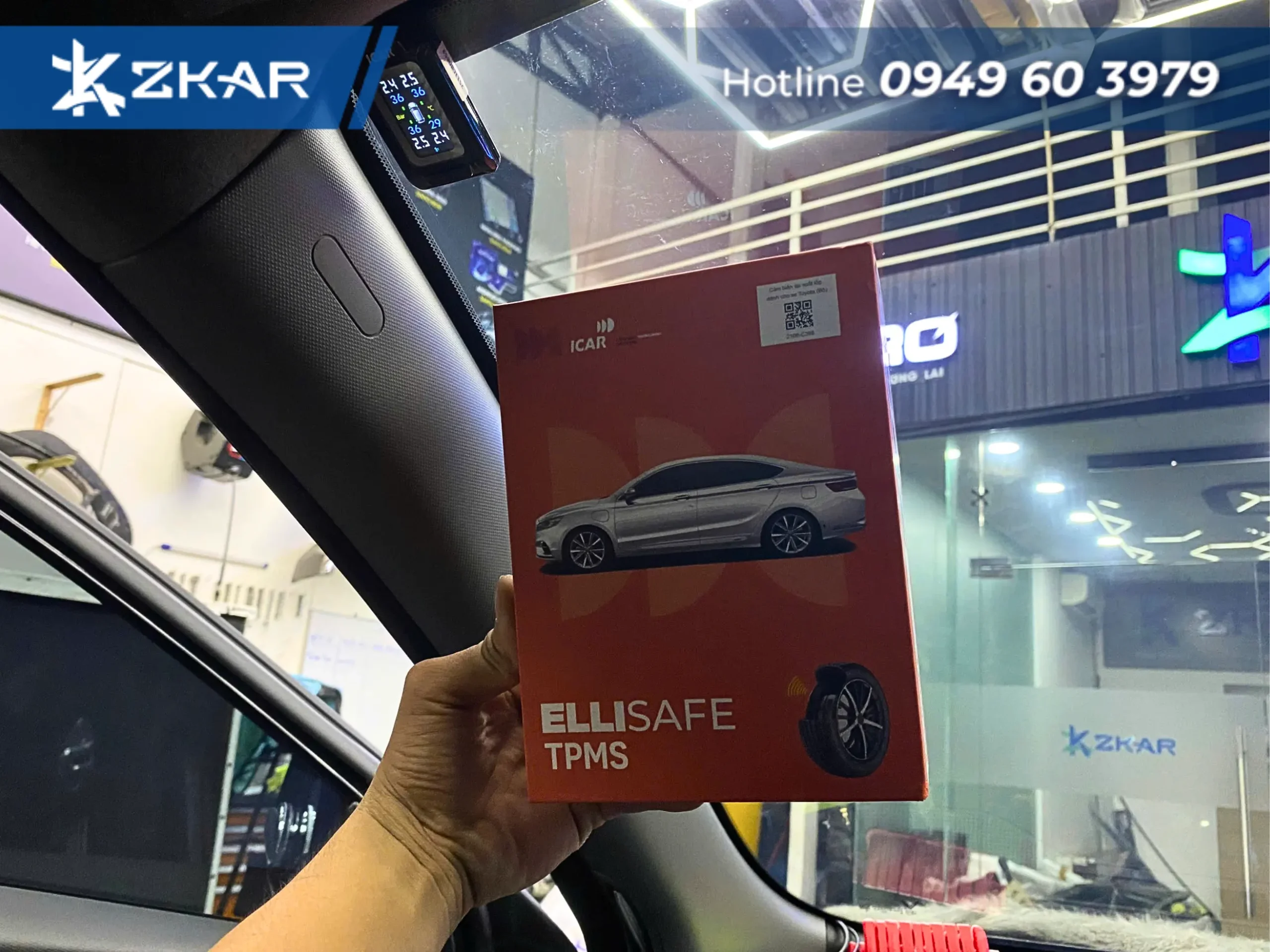 Lắp TPMS ICAR C340 Cho VinFast Limo Green