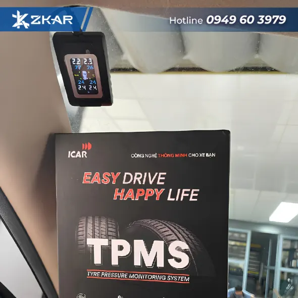 Lắp TPMS ICAR C340 – Giữ Lốp Luôn Ổn Định