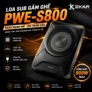 Loa Sub Gầm Ghế PWE-S800 Ô Tô