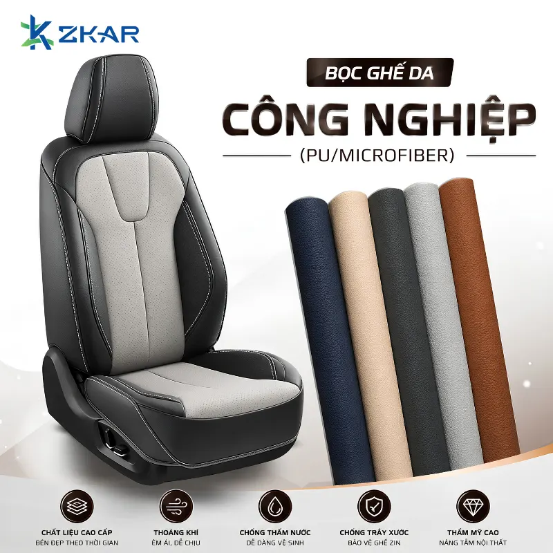 Bọc Ghế Da Công Nghiệp (PU/Microfiber) cho ô tô