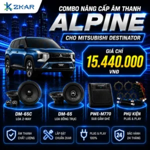 Combo Âm thanh Alpine Cho Mitsubishi Destinator - Giá 15TR440
