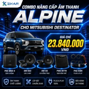 Combo Âm thanh Alpine Cho Mitsubishi Destinator - Giá 23TR840