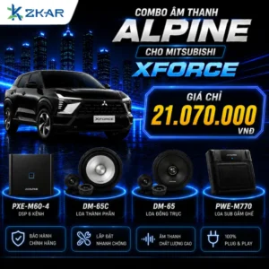 Combo Âm thanh Alpine Cho Mitsubishi Xforce - Giá 21TR070